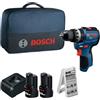 Bosch Professional Bosch PRO GSB12V-31 Trapano-avvitatore con percussione a batteria 12V System (GBA 12V 2.0 Ah, GAL 12V-20, valigetta)