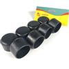 Sanfor | Puntale in PVC | Protezione gambe e tubi da 25 mm | Bastoni di sostegno | Contera cilindrica | Antiscivolo, Aderente | Colore nero | 8 pezzi
