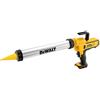 DEWALT DCE580N-XJ Pistola per Silicone XR, 18 V, Forza di Spinta 2500 N, 254 kg, Dimensione Canestro 300-600 ml, senza Batteria e Caricabatteria, in Scatola di Cartone
