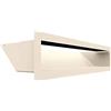 KRATKI griglia di ventilazione AIR 9 x 40 cm crema resistente al camino 45 | Griglia aria calda 9 x 40 cm; Griglia di scarico per ventilazione camino; Presa d'aria con un angolo di 45 gradi; resistente