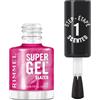 Rimmel London Rimmel Super Gel Scented Glazed Nails Nail Polish | Smalto con fragranza alla vaniglia, non si scheggia, lunga tenuta, coprenza modulabile, non si sfalda, finish ultra luminoso