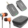 keepdrum Nux B-7 PSM - Sistema di monitor wireless in-ear con custodia di ricarica + auricolari in-ear Audiofly