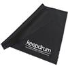 keepdrum Panno di pulizia in microfibra per strumenti musicali, nero, 200 x 200 mm