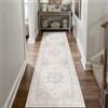 PureCozy Tappeto Corridoio 80x300cm Beige Vintage | Antiscivolo, Lavabile, Passatoia, Cucina, Scendiletto, Camera da Letto, Sala, Ufficio, Lungo, Pelo Corto, Morbido