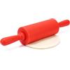 Cyrank Mattarelli per la cottura, mattarelli per plastilina, per bambini, piccoli in silicone antiaderente per la cucina di casa(rosso)