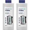 Aquafloow Universale Liquido Decalcificante Set 2x500ml per Macchina Caffe Automatica | Anticalcare di Forte Pulizia per Ferri da Stiro, Bollitori e Macchine da Caffè | Compatibile con Delonghi Saeco