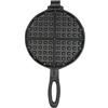 Moliuoly Classica padella per waffle in ghisa, rotonda, non rivestita, ideale per cucine private e commerciali, riscaldamento uniforme, durevole, facile manutenzione, per dolci (20 cm)
