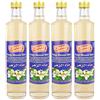 Chtoura Garden - Acqua di fiori d'arancio orientale ideale per cuocere e cucinare - Acqua fiorita per aromatizzare piatti dolci, prodotti da forno e bevande in set da 4 bottiglie di vetro da 500 ml