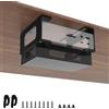 Bedycoon Supporto da scrivania in metallo compatibile con docking station CalDigit TS4/TS3 Plus/TS5 + Power Bricks Supporto regolabile sotto scrivania per docking station Thunderbolt 4/3/5 con fascette e viti