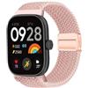 MELEJIA Cinturino in Tessuto Intrecciato per Xiaomi Redmi Watch 6 Lite/Watch 6 Active/Watch 6/Watch 5/Band 10 Pro/9 Pro Ricambio Cinturino con Chiusura Magnetica, Elastico Regolabile Cinturini