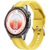 GIOPUEY Cinturini Compatibile con Huawei Watch GT 7 46mm/GT6/5/4 46mm, Morbido Silicone Cinturino [Resistente all'Usura] [Traspirante] - Yellow