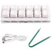 KiraKira Tastiera meccanica USB 12 programmabile Hot Swap per Linux (energia bianca)