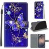 KENHONER Cover per Samsung Galaxy S26 FE 5G, farfalla blu | Portafoglio Pelle PU, Magnetica, Resistente Agli Urti, Scomparto Carte Credito, Pieghevole, Flip Libro, Motivo