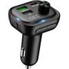 DAHAIHLAN Trasmettitore FM Bluetooth Auto, Ricarica Rapida PD 36W+QC3.0 | Adattatore Accendisigari con 7 Luce Ambientale Multicolore, Chiamata Vivavoce Mani Libere
