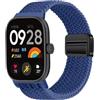 MELEJIA Cinturino in Tessuto Intrecciato per Xiaomi Redmi Watch 6 Lite/Watch 6 Active/Watch 6/Watch 5/Band 10 Pro/9 Pro Ricambio Cinturino con Chiusura Magnetica, Elastico Regolabile Cinturini