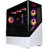 CyberpowerPC Luxe Gaming PC - Intel Core Ultra 7 265KF, Nvidia RTX 5060, 32GB RAM, 2TB NVMe SSD, 650W PSU, Windows 11, Liquid Cooling, Amethyst Curve White