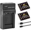 ASTENCH 2 x NP-45 Batteria di ricambio compatibile con FUJIFILM NP-45A NP-45B NP-45S Mini 90 FinePix XP140 XP130 XP120 XP90 XP80 XP70 XP60 XP50 XP30 XP20 T560 T510 T500 T400 T360