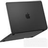 NPUOLS Custodia per MacBook Pro 14 M2 M3 M4 M5, Nero Semitrasparente | Come il Colore Originale Cover per A3434 A3112 A3401 A3185 A2918 A2992 A2779 A2442 2026-2021 con Tastiera Versione UE