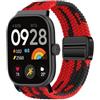 MELEJIA Cinturino in Tessuto Intrecciato per Xiaomi Redmi Watch 6 Lite/Watch 6 Active/Watch 6/Watch 5/Band 10 Pro/9 Pro Ricambio Cinturino con Chiusura Magnetica, Elastico Regolabile Cinturini
