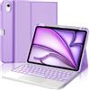 Occtingkind Per iPad Air 11 M4 (2026) Cover Tastiera con RGB & TP Italiana | Con Retroilluminazione 7 Colori & Touchpad - Premium per la produttività, Tastiera per iPad Air 11 M4 Lilla