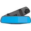 Mediawave Store - Specchietto Retrovisore con Telecamera, Schermo LCD 4.3, DVR, Video Full, HD, 1080P, Grandangolo, Impermeabile, Specchio Auto, Sensore Movimento, Specchietto Retrovisore Telecamera