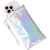 GVOXIS Custodia Termica per Telefono, Pochette Termica per Smartphone, Porta Telefono Antifreddo Anti Surriscaldamento per Spiaggia Sci, Cover Salvabatteria(Argento)