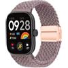 MELEJIA Cinturino in Tessuto Intrecciato per Xiaomi Redmi Watch 6 Lite/Watch 6 Active/Watch 6/Watch 5/Band 10 Pro/9 Pro Ricambio Cinturino con Chiusura Magnetica, Elastico Regolabile Cinturini