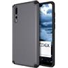 doupi Ultra Armor Custodia per Huawei P20 PRO, Anti Scivolo Design Protzione Posteriore Bumper Cover, Grigio