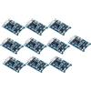 TECNOULAB 10 pezzi Modulo caricabatterie per scheda di ricarica per batteria al litio Micro USB 18650 5 V 1 A