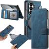 Fofvccv Custodia Portafoglio per Samsung Galaxy Z Fold8 Ultra - CXMG Blu | Cover Rimovibile in Pelle PU Portafoglio a Libro Flip Case Con Porta Carte Magnetica Supporto per Samsung Z Fold 8 Ultra