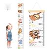 ROEOWENE Metro Crescita Bambini da Appendere in Tela, Misuratore Altezza | Tabella di Altezza, Metro da Parete Arrotolabile e Scrivibile 21x195cm per Misurare Altezza Neonati, Decorare Cameretta