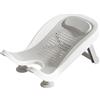 Uanqfegy Supporto per bagnetto - Vaschetta ergonomica per neonati con ventosa e gamba, vaschetta per lavabo antiscivolo per 0-12 mesi - Grigio
