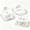 LIFEZEAL Set di 3 Pezzi, Vasino per Bambini 18+ Mesi, Bianco | Set per Addestramento al Bagno con Vasino per Bambini, Riduttore per WC e Scaletta, Base Antiscivolo e Seduta Ergonomica