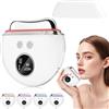 SeyYega EMS Gua Sha - Massaggiatore viso 4 in 1, microcorrente, calore e terapia della luce a LED (rosso, viola, blu), 9 livelli di intensità per una pelle più soda, anti-invecchiamento, gonfiore