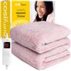 Cosi Home Coperta Elettrica Singola 180x130 cm, Pelliccia Sintetica, Rosa | Termocoperta Riscaldante Elettrica, 9 Livelli di Calore, Timer 9h, Spegnimento Automatico, Protezione Surriscaldamento