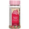 FunCakes Sprinkle Medley Holiday: Decorazioni di Zucchero, Sapore Delizioso, Ottime per Decorare Torte, Cupcake e Biscotti, Sprinkle Mix. 65 g.