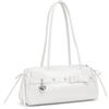 Aulenge Piccola Borsa a Mano Donna Retro Piccola Y2K Borsa a Mano Donna | Design Fiocco, Materiale PU, Stile Y2K, per Festa Matrimonio Quotidiano Lavoro