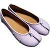 CSSHNL Tabi Ballerine Ballerine da Donna con Punta Divisa Scarpe Tabi Moda Mocassini Slip-on Casual da Donna in Pelle Pieghettata