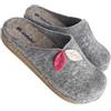 inblu ciabatte pantofole comfort invernali feltro donna BUNNY punta chiusa con decoro e sottopiede super SOFT
