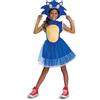 Disguise Costume di Sonic per bambine, con licenza ufficiale Sonic the Hedgehog, costume per Halloween