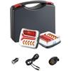 VEVOR Luci per Rimorchio, Kit di 2 Luci Posteriori Magnetiche Senza Fili a LED Quadrate da 12 V con Stop, Freno, Luce di Retromarcia, Targa, Kit di Illuminazione Impermeabile per Barca, Camion