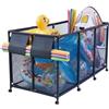 VEVOR Cestino Portaoggetti per Galleggianti da Piscina, Cestino Portaoggetti Giocattoli Utensili 175,5 x 81,5 x 89 cm Contenitore in Rete con Ruote per Tubi Galleggianti da Piscina con Tasche Laterali
