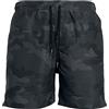 Urban Classics Camo Swim Shorts Uomo Bermuda Mimetico Scuro 100% Poliestere