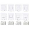 Sqylomk Set di 12 clip guida scorrevole per sedile, guida sedile guida guida guida per rail Runner Slider, fissaggio in plastica e silicone per riferimento 435881203A e 171881213B compatibile con Golf MK1