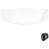 BlitzPro Lente antinebbia per visiera Scorpion EXO - Visiera per casco Scorpion EXO 1400 520 R1 Air 391, visiera a specchio, lente anti-appannamento, accessorio per casco da moto, facile da montare