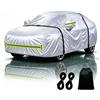 GUOPKXF Telo Auto Per Jeep Compass（2006-2027） 4404×1819×1629 | Telo Copriauto Impermeabile da Esterno, Leggero, 4 Stagioni, Anti-UV, Protezione da Pioggia, Neve, Polvere e Vento