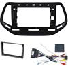 Sound Way Sound-Way - Kit Installazione Autoradio 9 Pollici Compatibile con Jeep Compass (2017-2020) - Cornice Adattatore Plug & Play in ABS con Interfaccia Can Bus Comandi al Volante