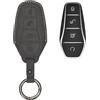 kwmobile Cover Chiave Auto Compatibile con BYD Atto 3 / Sealion / Han / Tang / Dolphin/Seal - Custodia Protettiva Copri Chiavi - Coprichiave Macchina in Pelle PU - grigio scuro