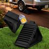 YRHome 4 cunei triangolari per auto con manico, in gomma, 20 x 10 x 15 cm, per auto, camper, rimorchi, colore nero