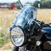 TaTonCycle Parabrezza Cupolino per Bonneville T100 T120 2016-2023 2024 2025 Moto Protezione dal vento Deflettore antivento (Grigio Fumé)